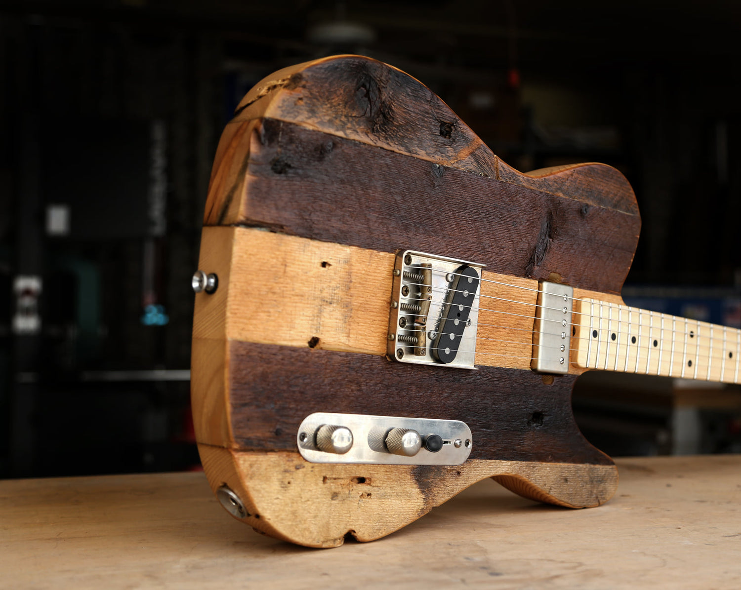 Reclaimed Pine Telecaster