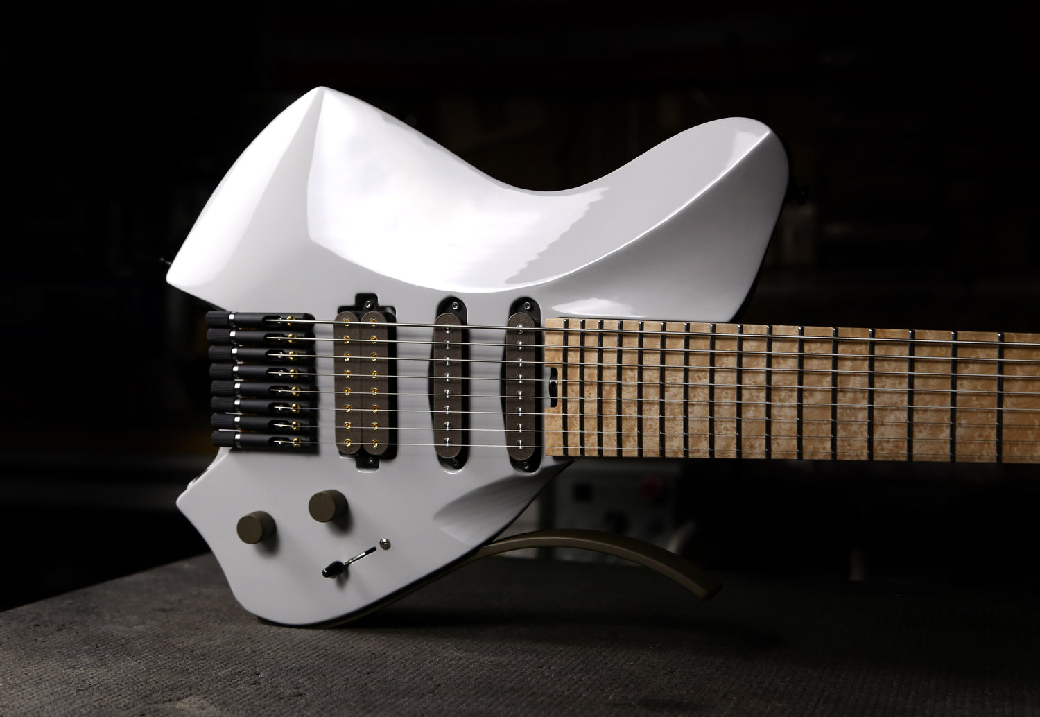 8 string custom modern ergonomic guitar