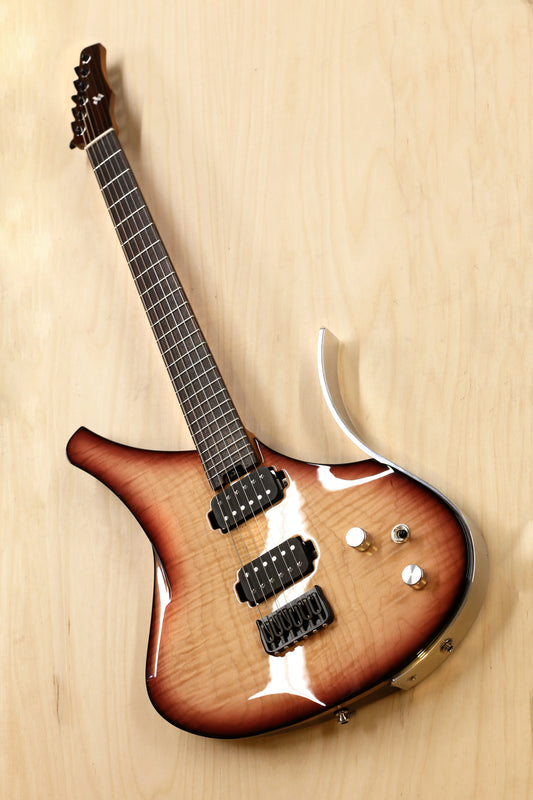 DEALER STOCK Virtus 6 Flame Top Antique Cherry Burst