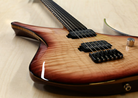 DEALER STOCK Virtus 6 Flame Top Antique Cherry Burst